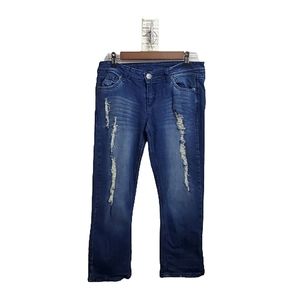 Soundgirl Distressed Capri/Cropped Jeans Sz. 9